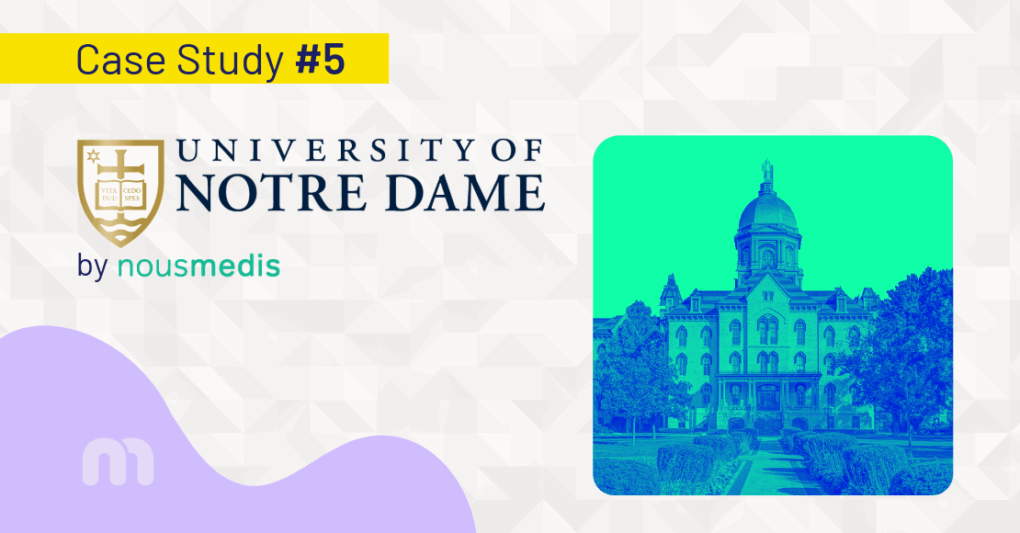 University of Notre Dame Golden Dome building, representing the case study on automation of endowment reports developed by Nousmedis.